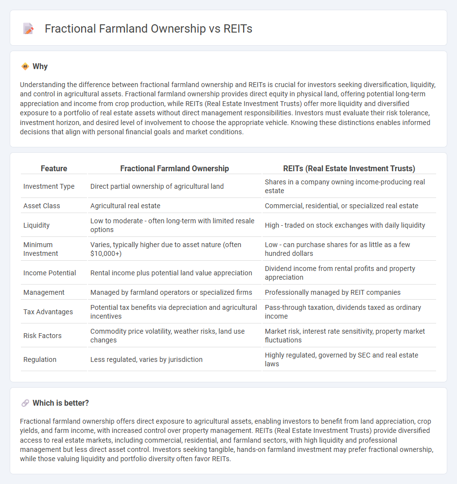 Fractional Farmland Ownership vs Reits in Investment