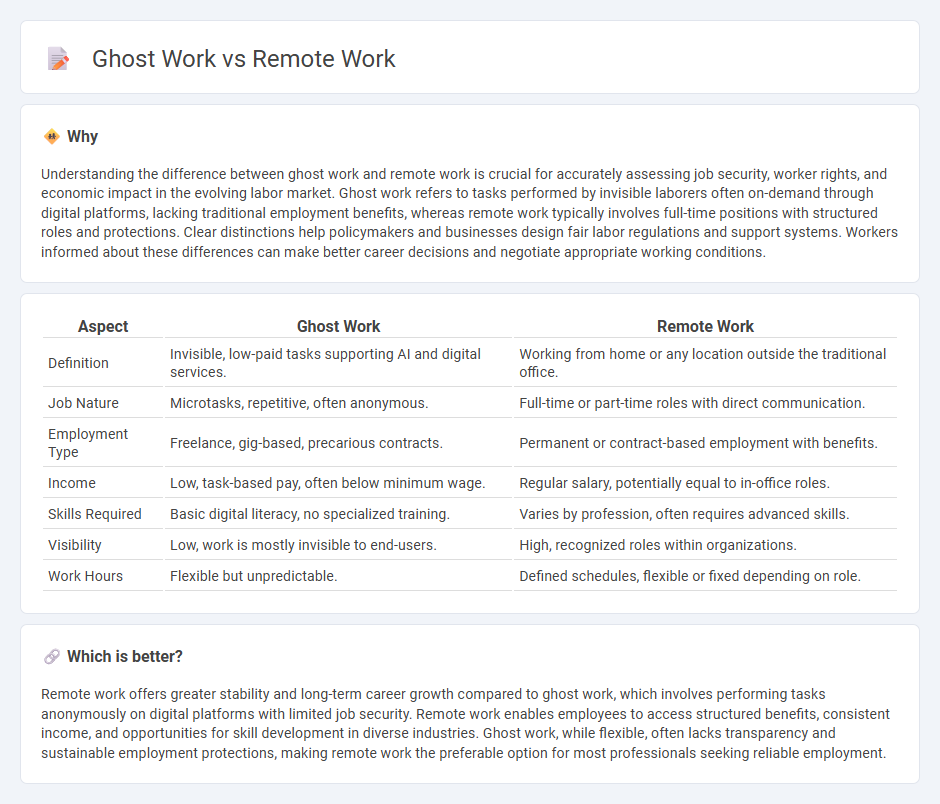 Ghost Work vs Remote Work in Employment