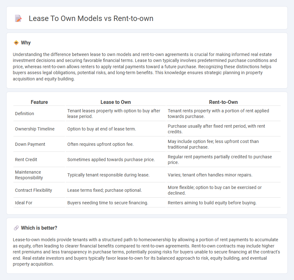 Lease To Own Models vs Rent-To-Own in Real Estate