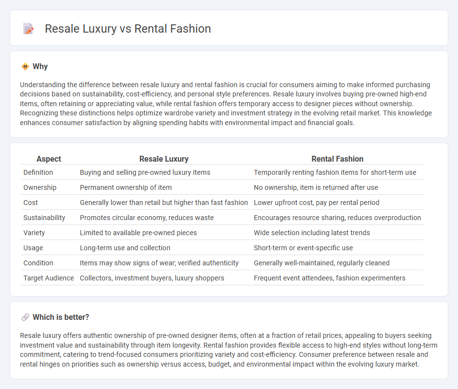 Resale Luxury vs Rental Fashion in Retail