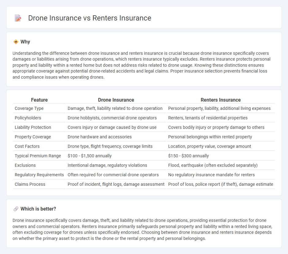 Drone Insurance vs Renters Insurance in Insurance