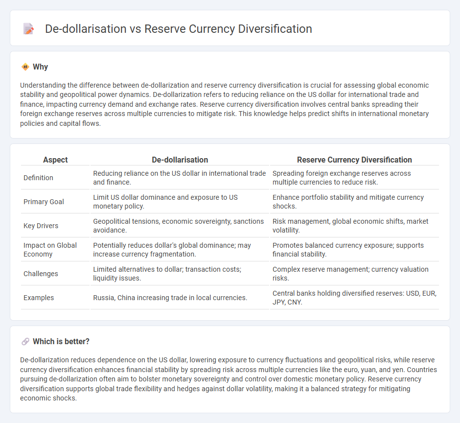 De-Dollarisation vs Reserve Currency Diversification in Economy