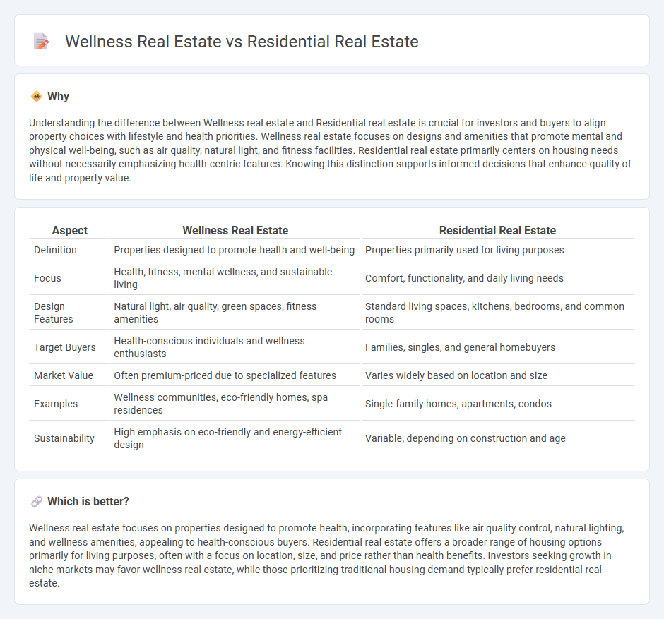 Wellness Real Estate vs Residential Real Estate in Real Estate