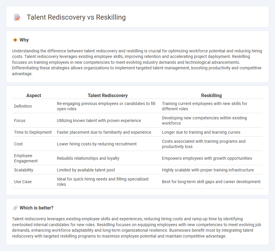 Talent Rediscovery vs Reskilling in Employment