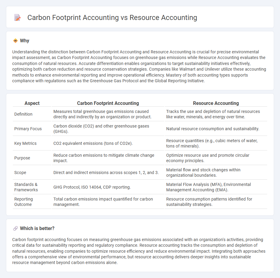 Carbon Footprint Accounting vs Resource Accounting in Accounting