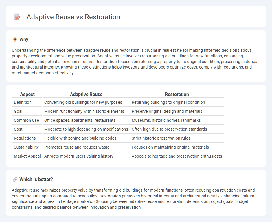 Adaptive Reuse vs Restoration in Real Estate