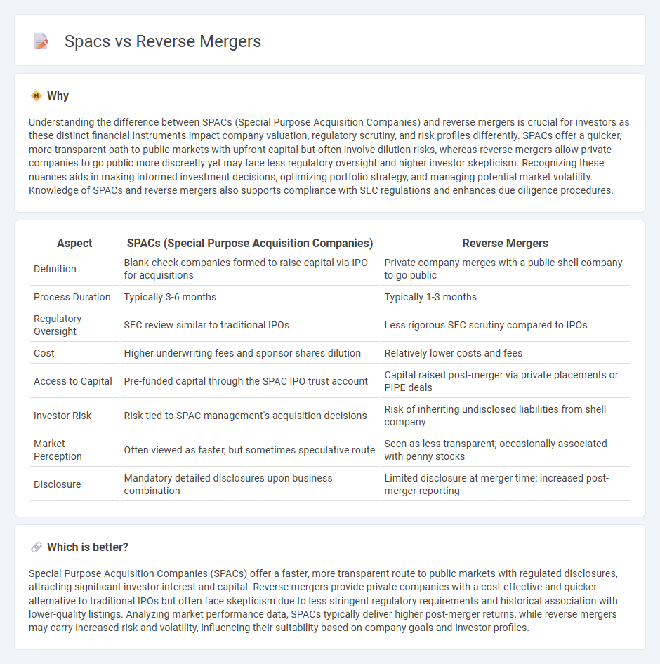 Spacs vs Reverse Mergers in Finance