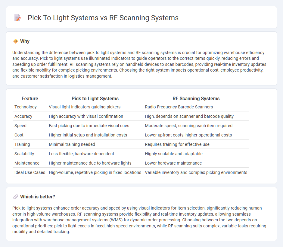 Pick To Light Systems vs Rf Scanning Systems in Logistics