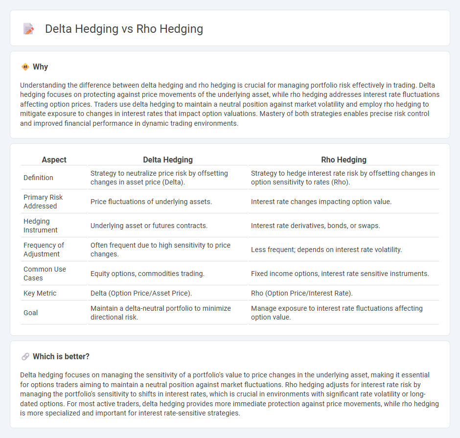 Delta Hedging vs Rho Hedging in Trading