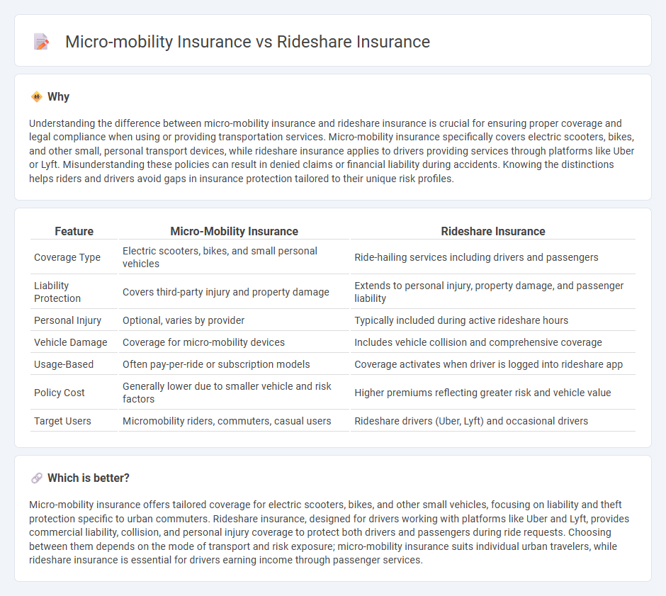 Micro-Mobility Insurance vs Rideshare Insurance in Insurance