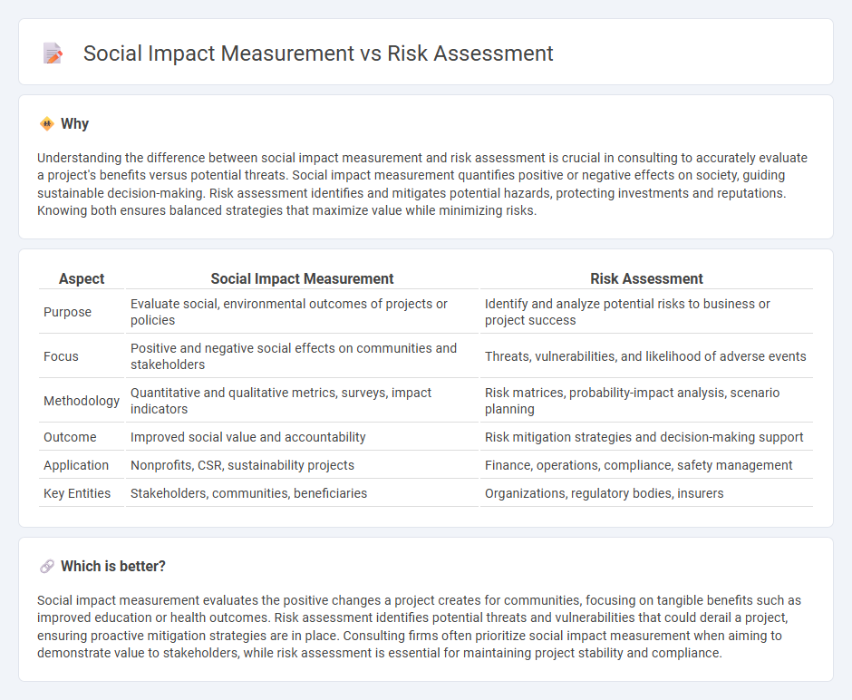 Social Impact Measurement vs Risk Assessment in Consulting