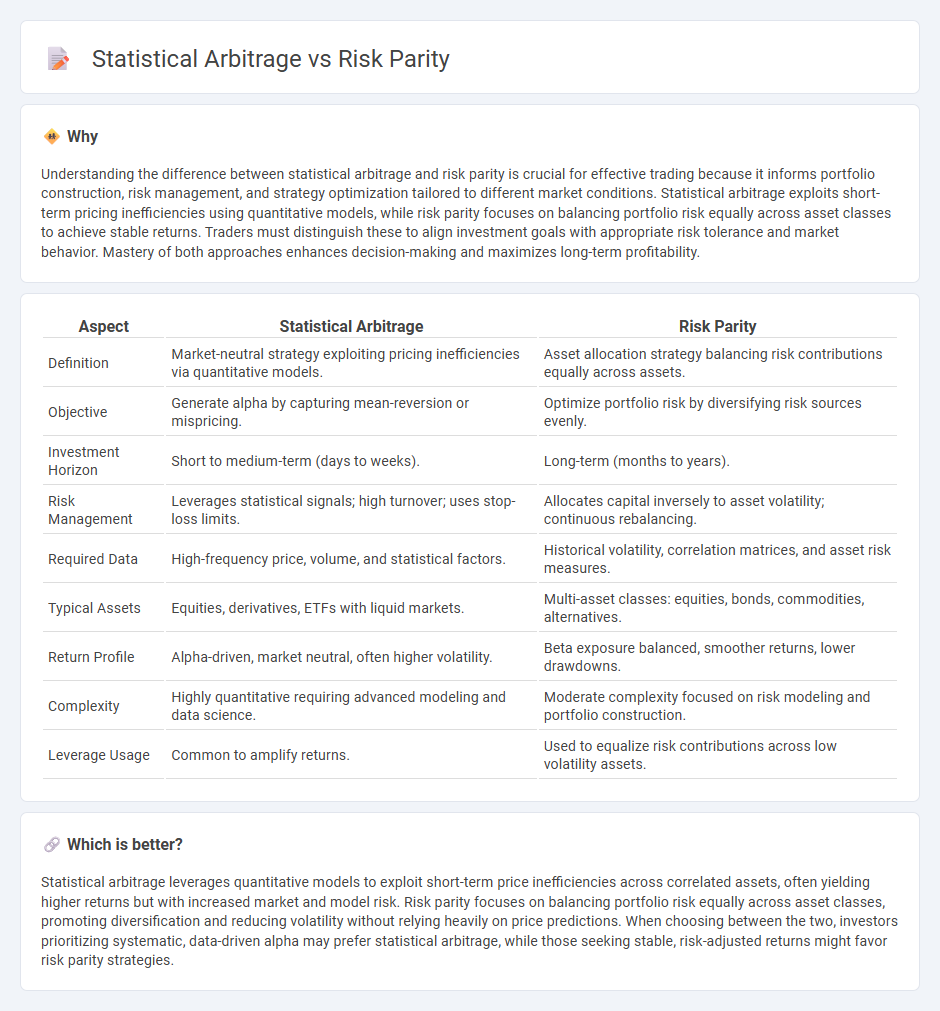 Statistical Arbitrage vs Risk Parity in Trading