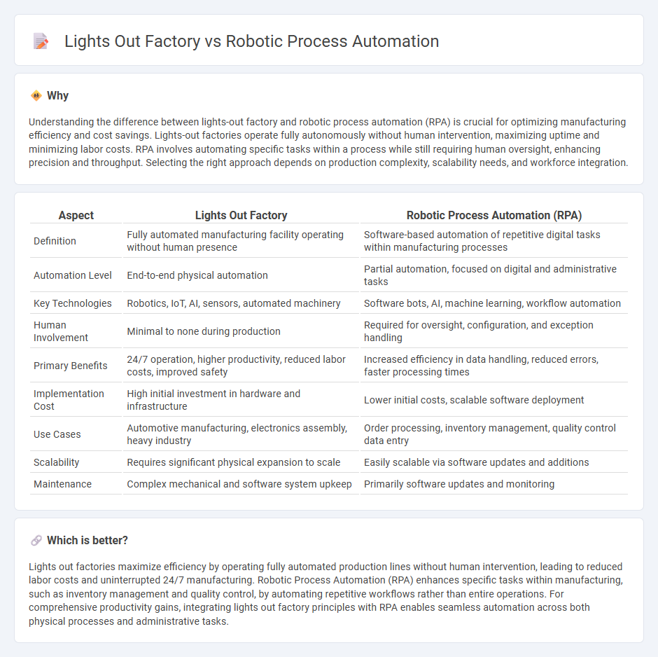 Lights Out Factory vs Robotic Process Automation in Manufacturing