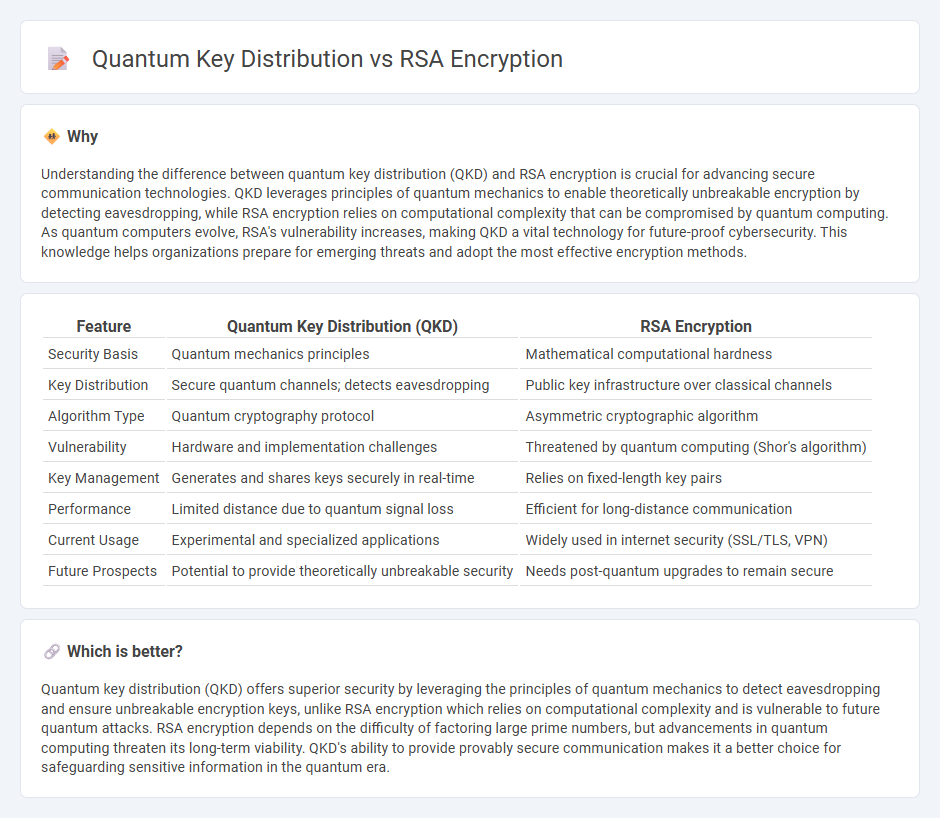 Quantum Key Distribution vs Rsa Encryption in Technology