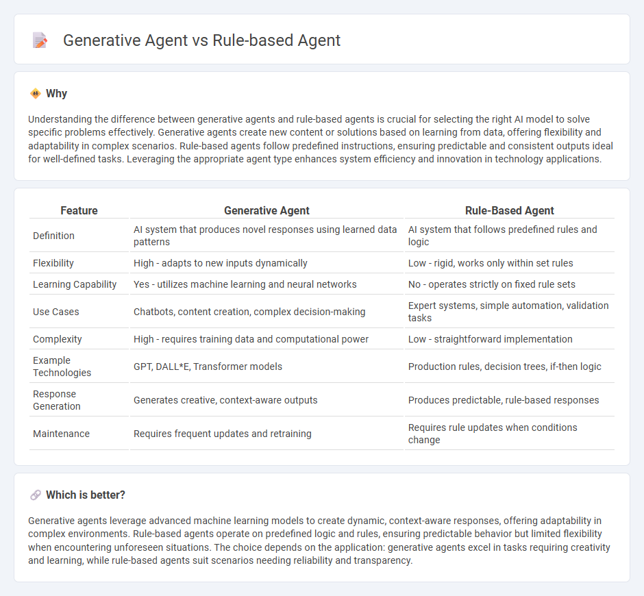 Generative Agent vs Rule-Based Agent in Technology