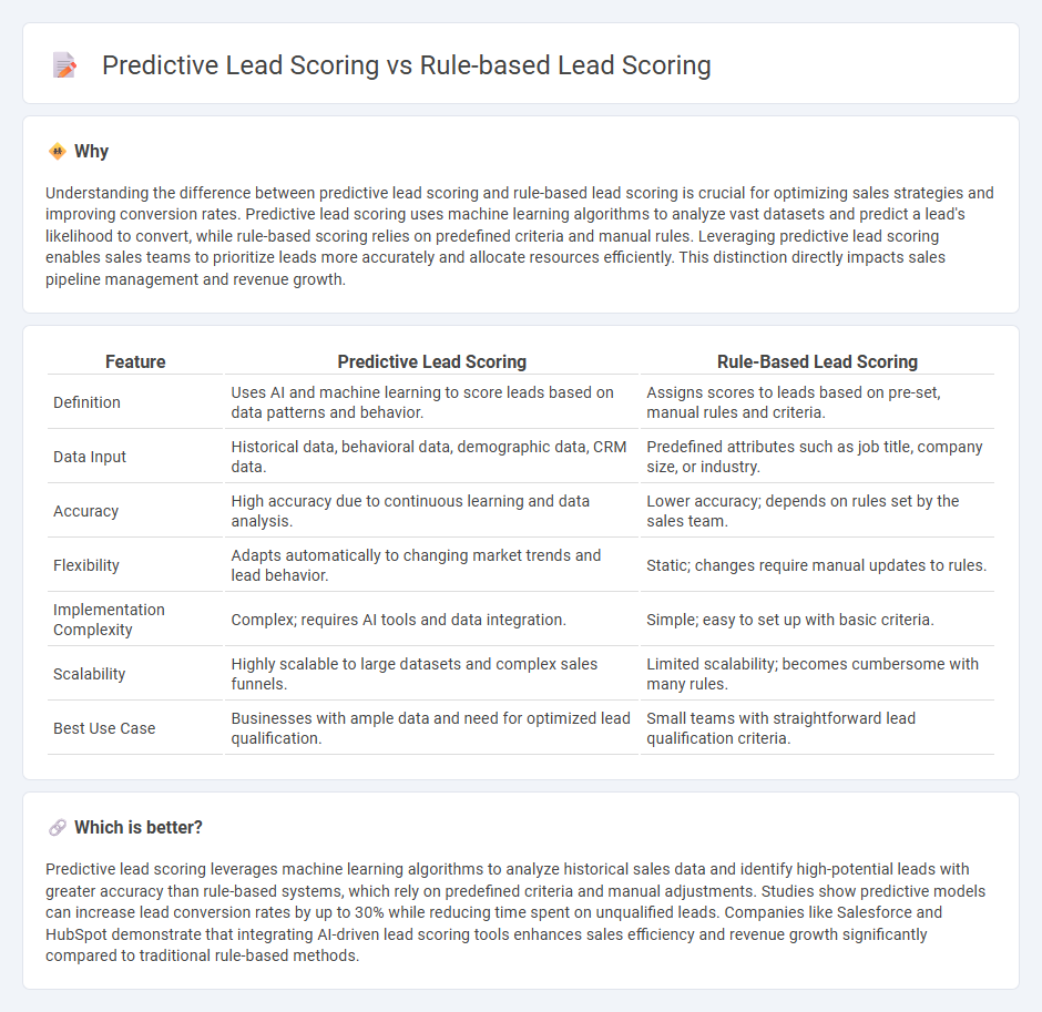 Predictive Lead Scoring vs Rule-Based Lead Scoring in Sales