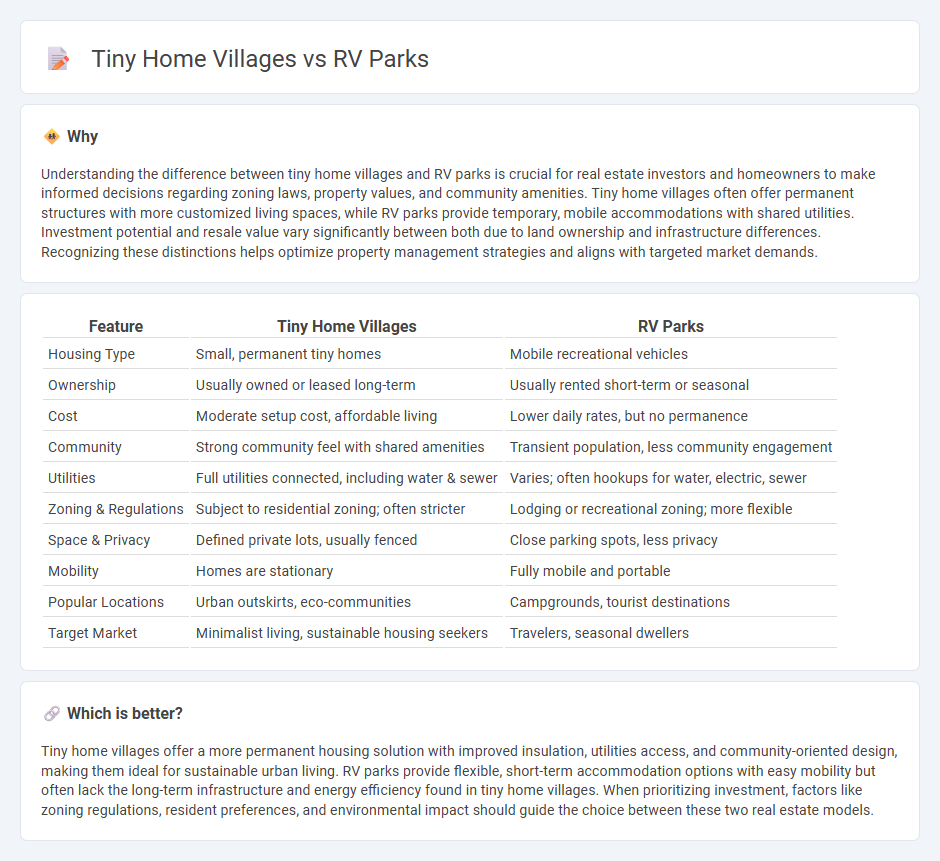 Tiny Home Villages vs Rv Parks in Real Estate