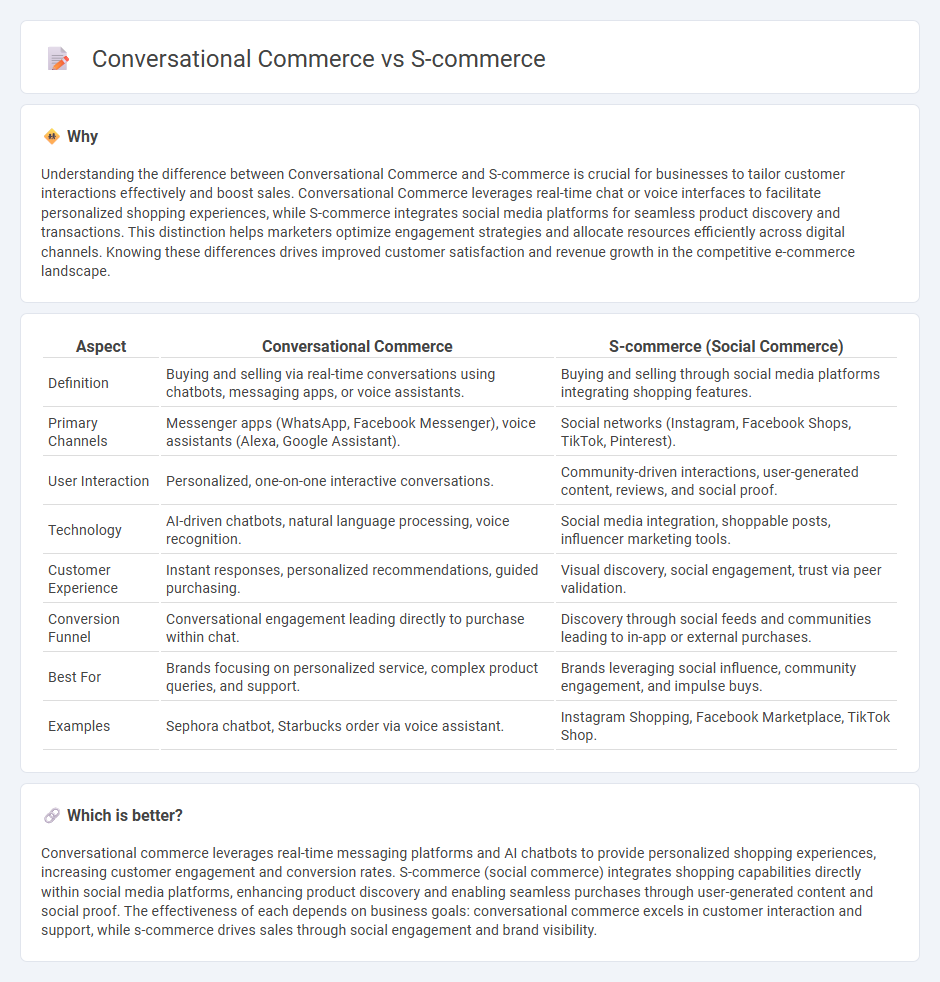 Conversational Commerce vs S-Commerce in Commerce