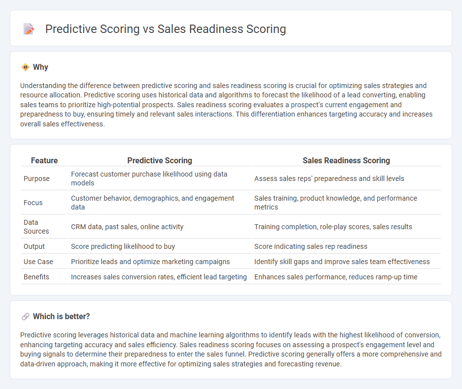 Predictive Scoring vs Sales Readiness Scoring in Sales