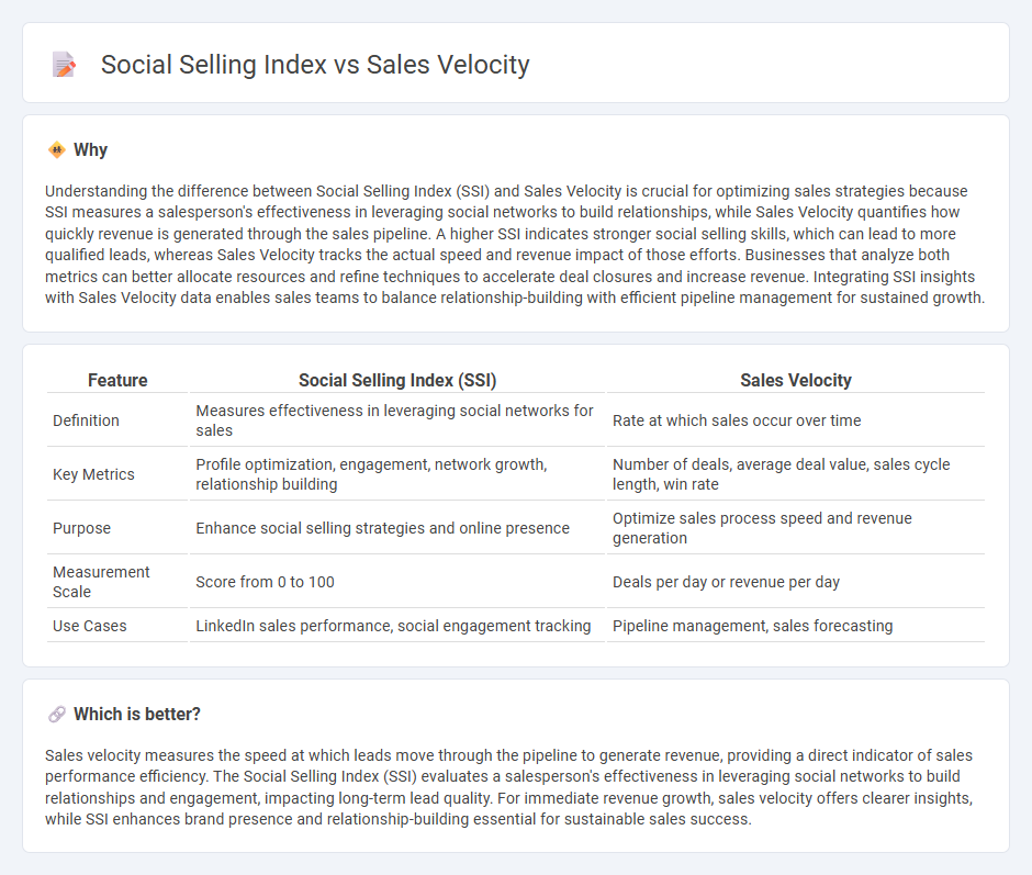 Social Selling Index vs Sales Velocity in Sales
