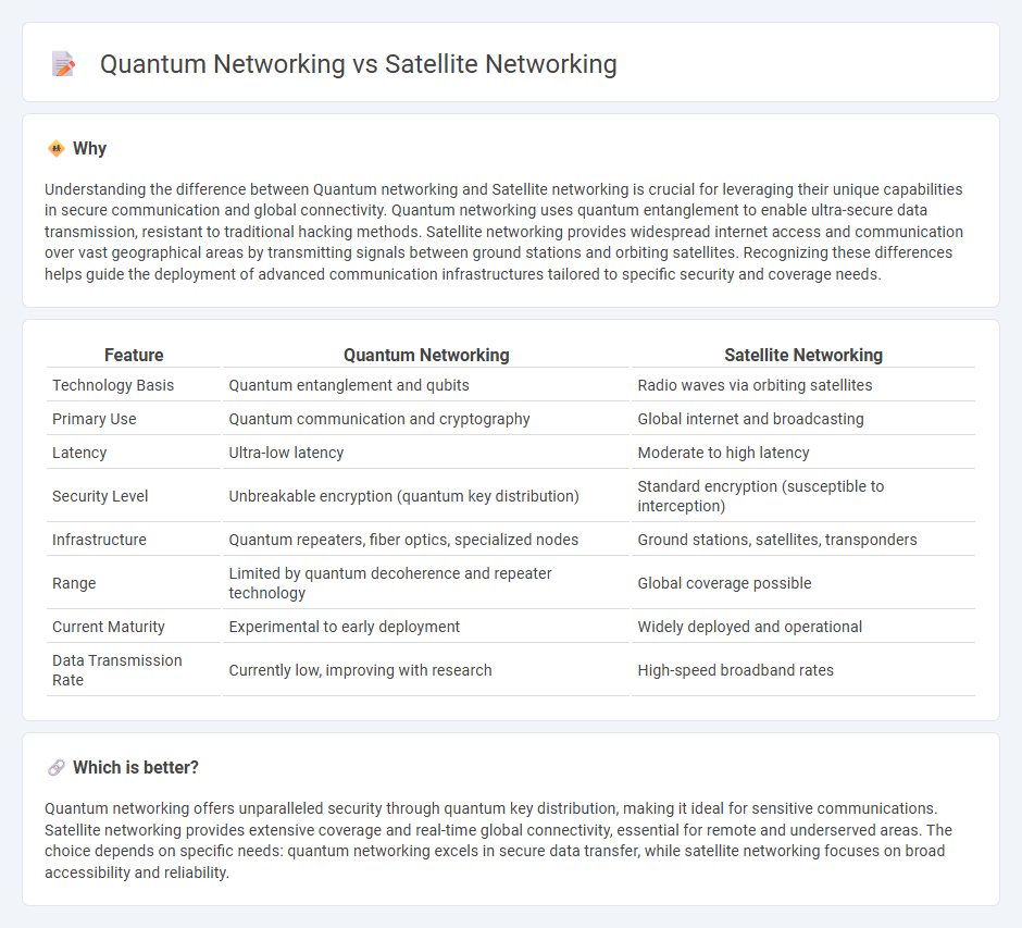 Quantum Networking vs Satellite Networking in Technology