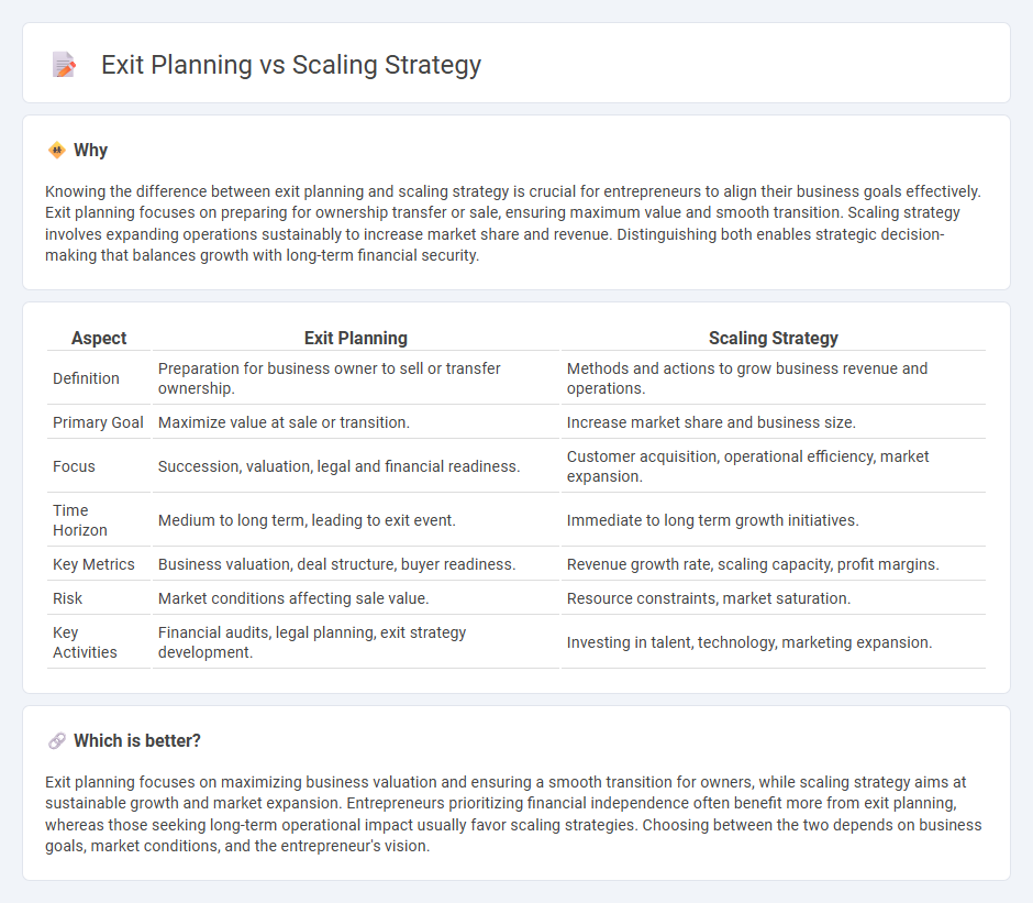 Exit Planning vs Scaling Strategy in Entrepreneurship