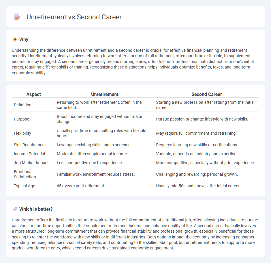 Unretirement vs Second Career in Economy