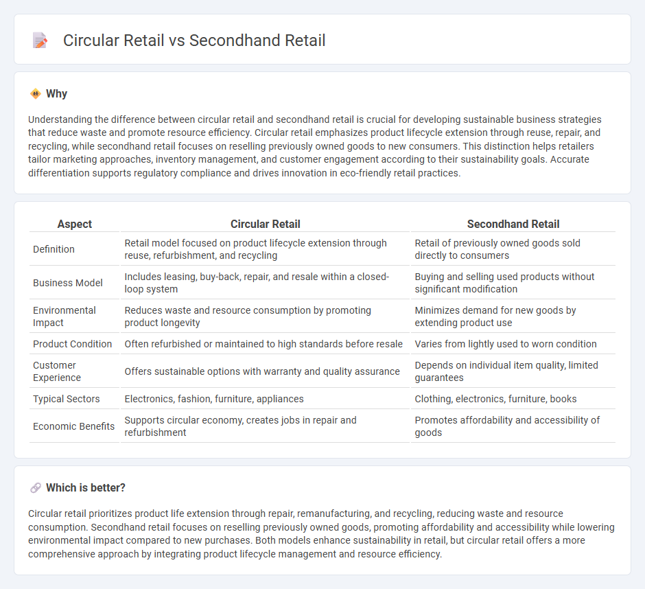 Circular Retail vs Secondhand Retail in Retail