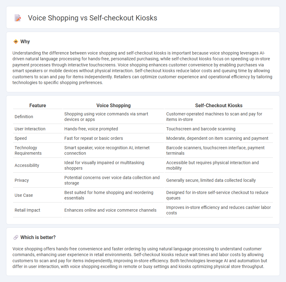 Voice Shopping vs Self-Checkout Kiosks in Retail