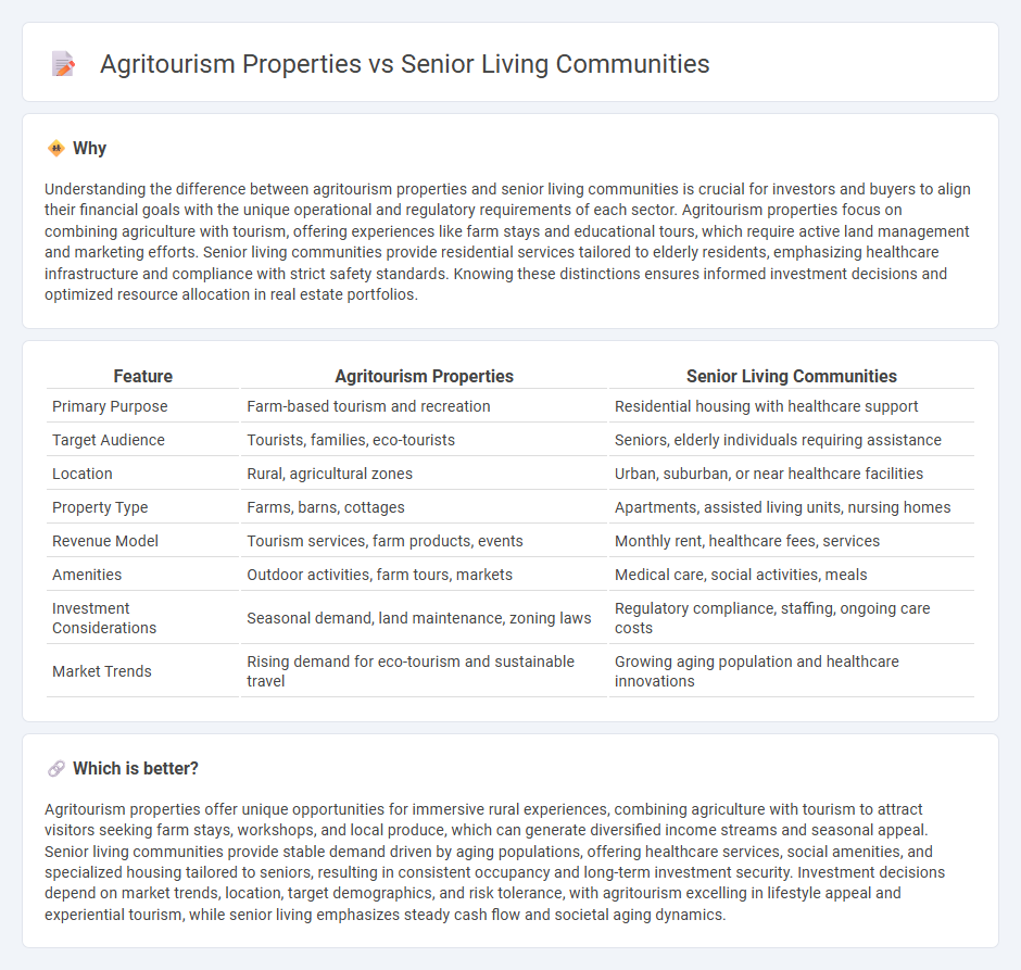 Agritourism Properties vs Senior Living Communities in Real Estate