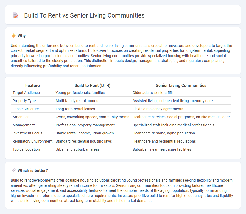 Build To Rent vs Senior Living Communities in Real Estate