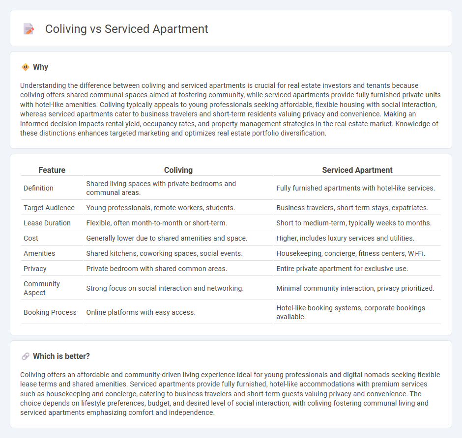 Coliving vs Serviced Apartment in Real Estate