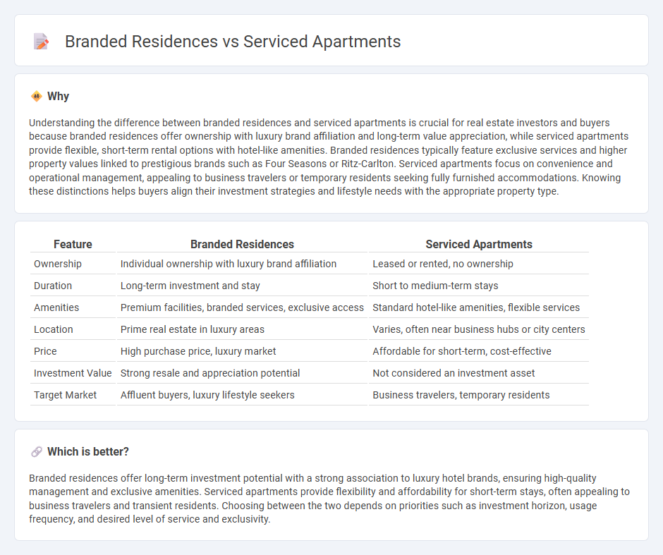 Branded Residences vs Serviced Apartments in Real Estate