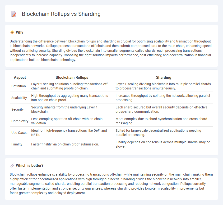 Blockchain Rollups vs Sharding in Finance