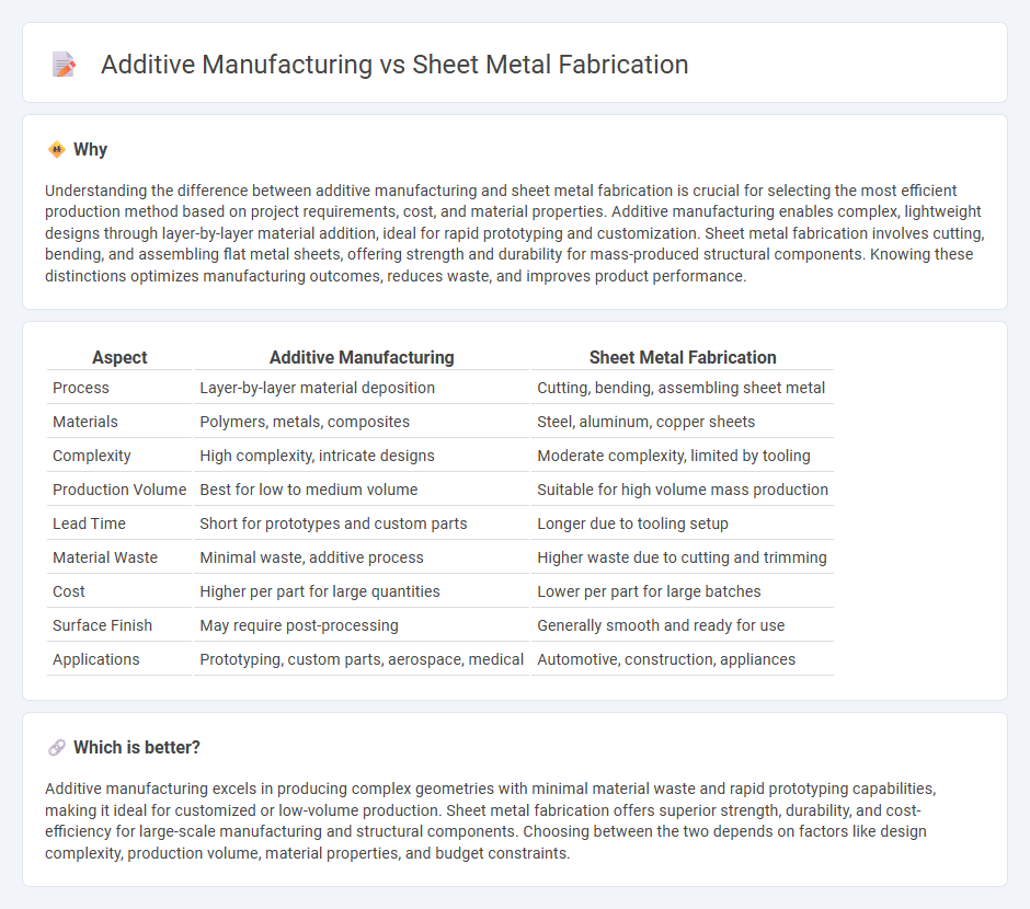 Additive Manufacturing vs Sheet Metal Fabrication in Manufacturing