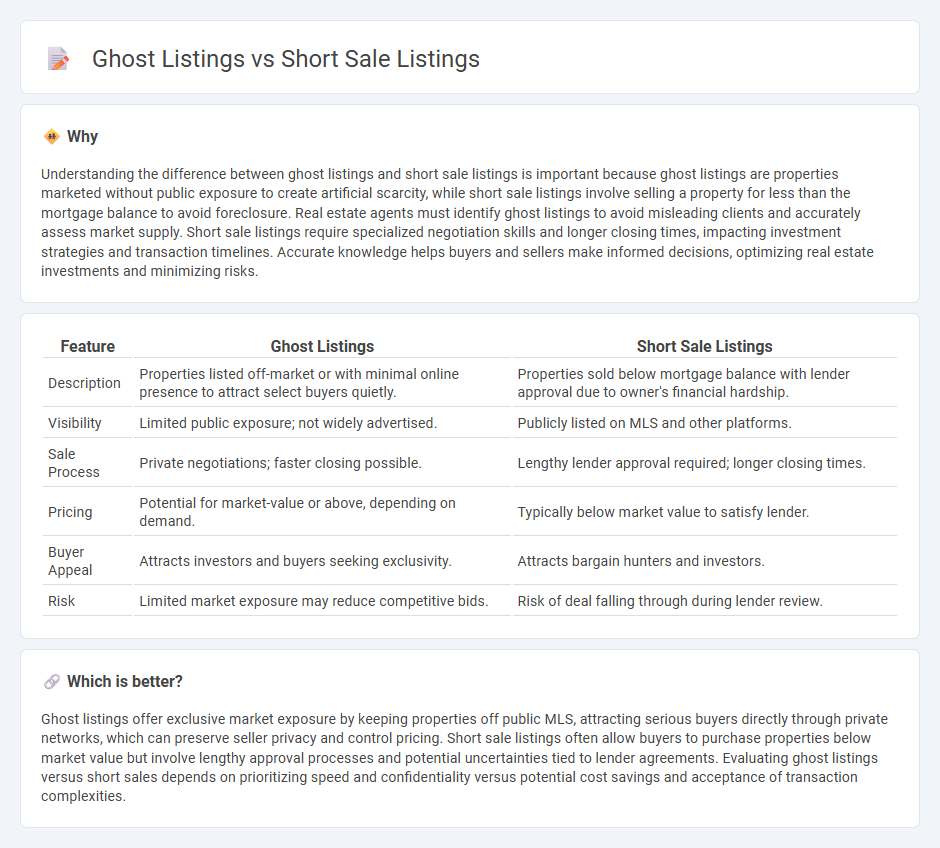 Ghost Listings vs Short Sale Listings in Real Estate