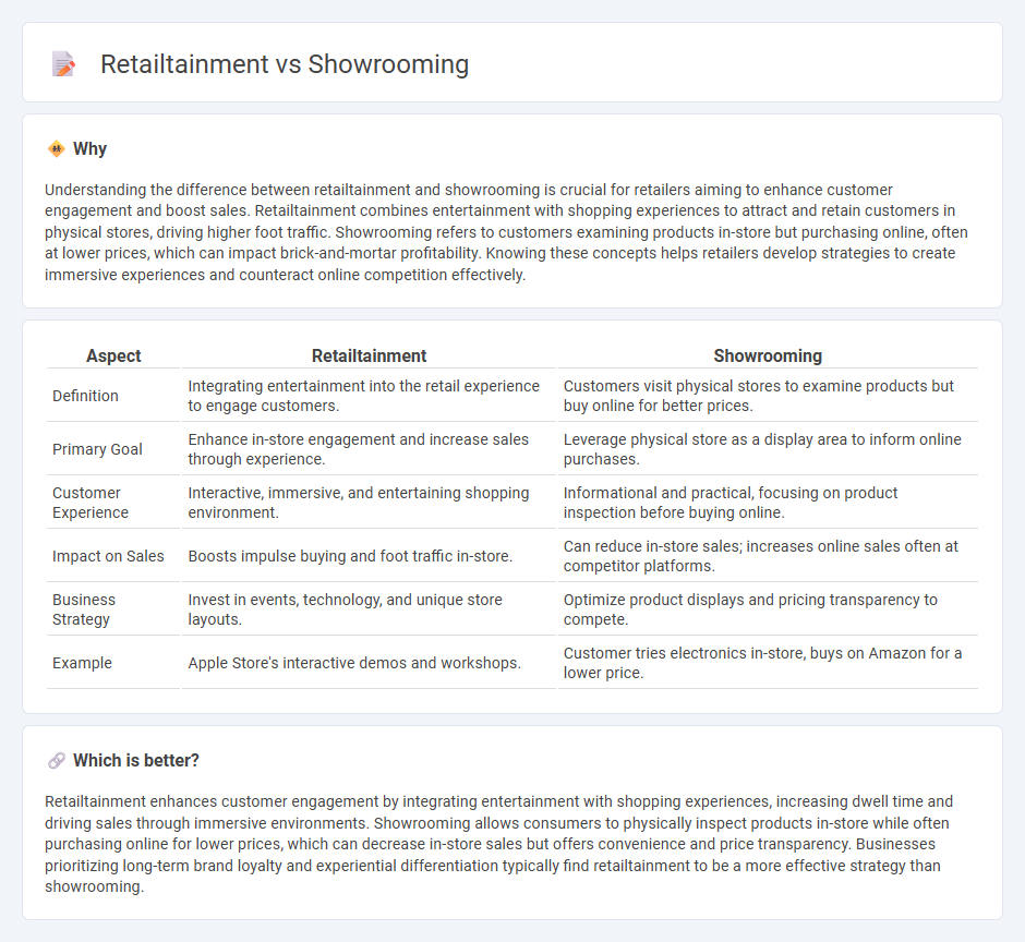 Retailtainment vs Showrooming in Retail