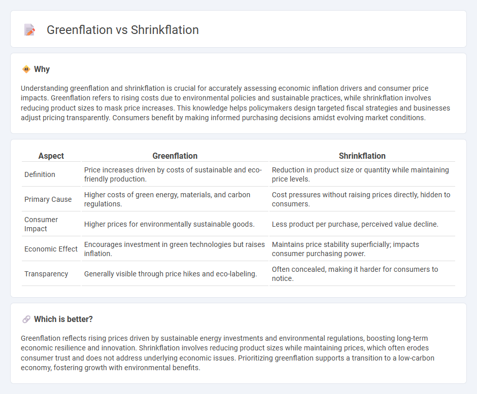 Greenflation vs Shrinkflation in Economy