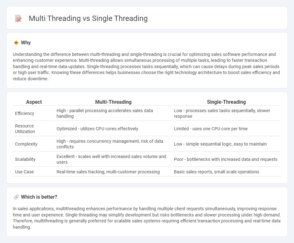 Multi Threading vs Single Threading in Sales