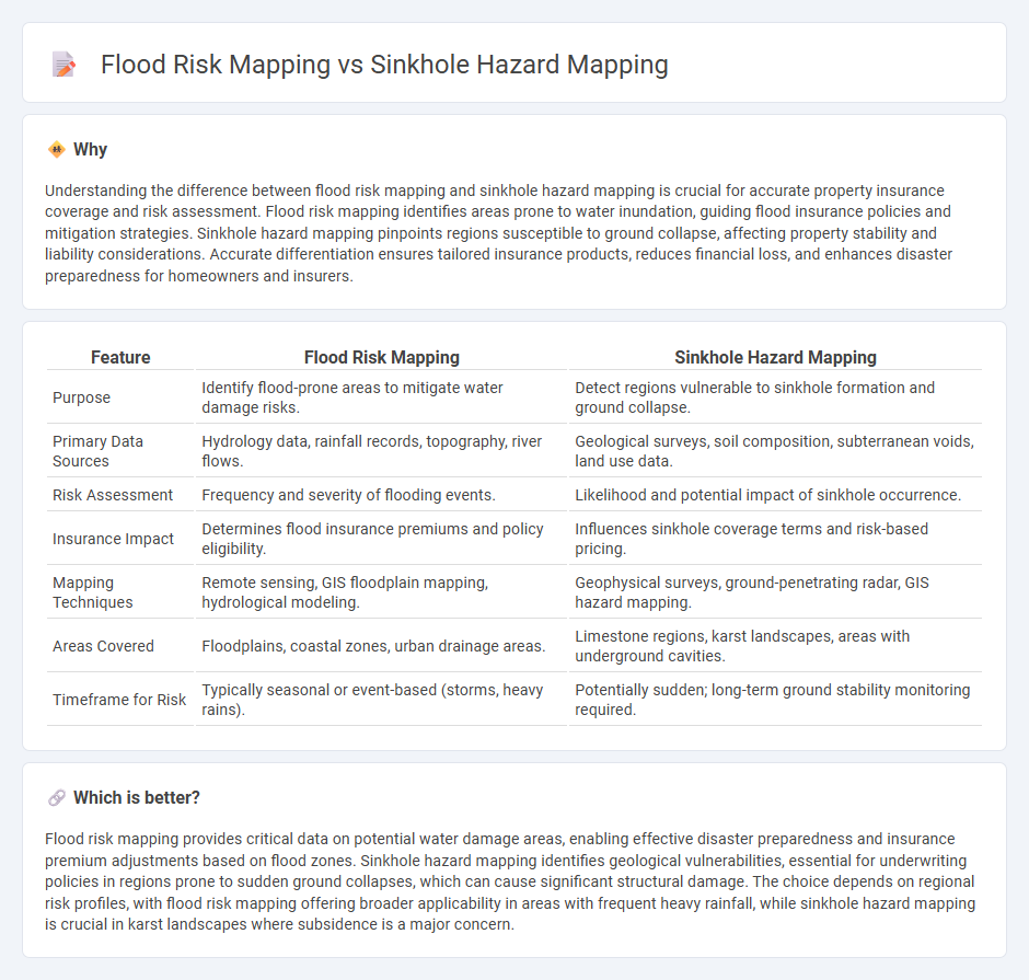 Flood Risk Mapping vs Sinkhole Hazard Mapping in Insurance
