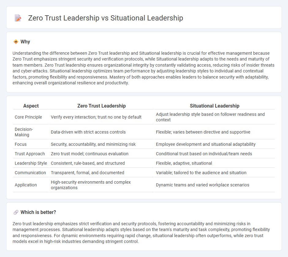 Zero Trust Leadership vs Situational Leadership in Management