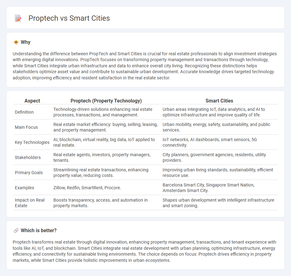 Proptech vs Smart Cities in Real Estate