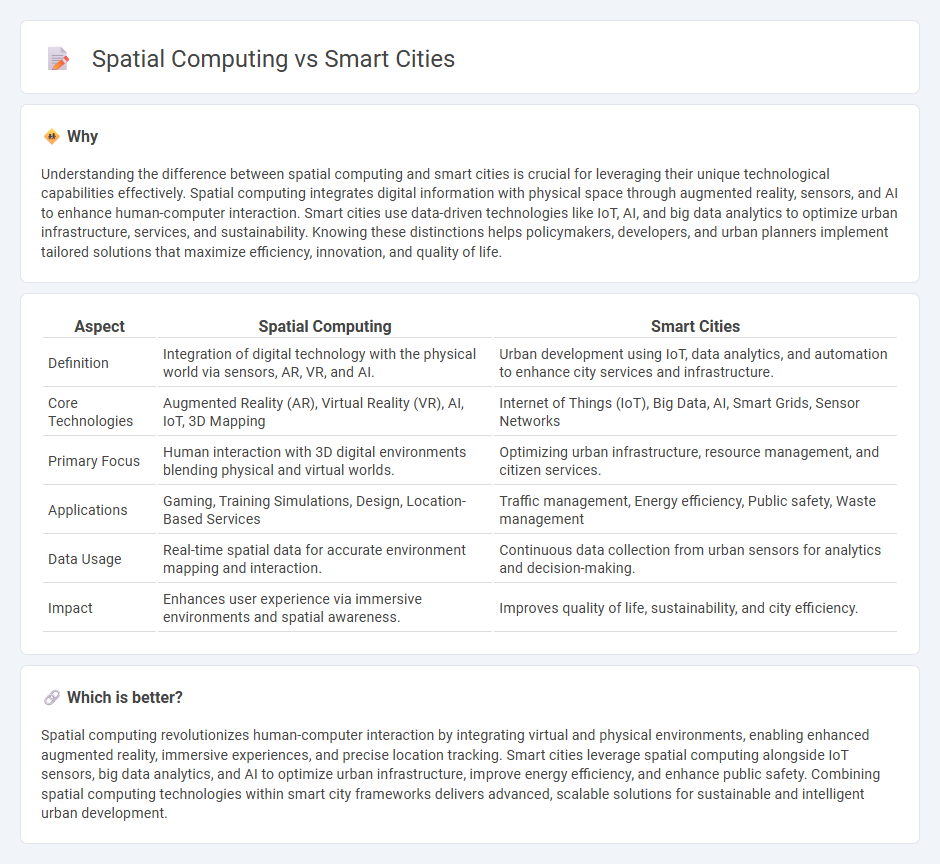 Spatial Computing vs Smart Cities in Technology