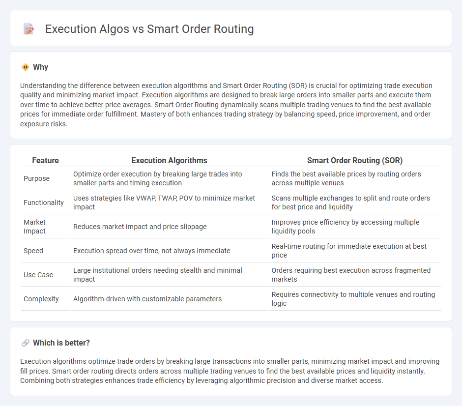 Execution Algos vs Smart Order Routing in Trading