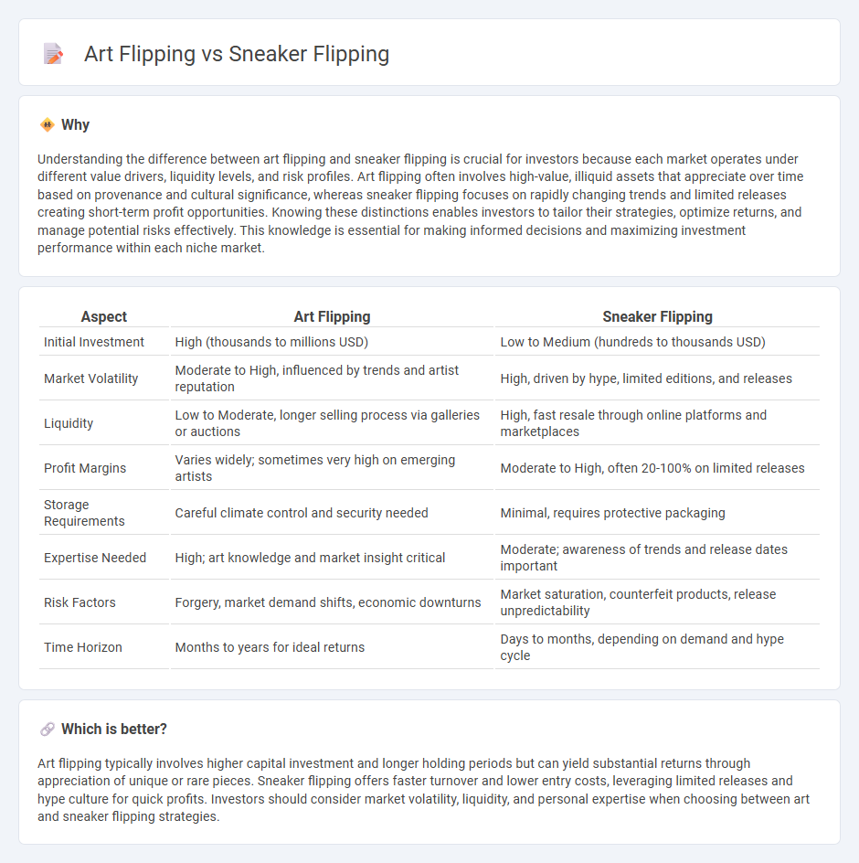 Art Flipping vs Sneaker Flipping in Investment
