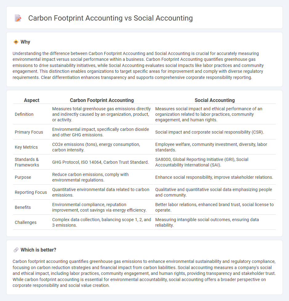 Carbon Footprint Accounting vs Social Accounting in Accounting