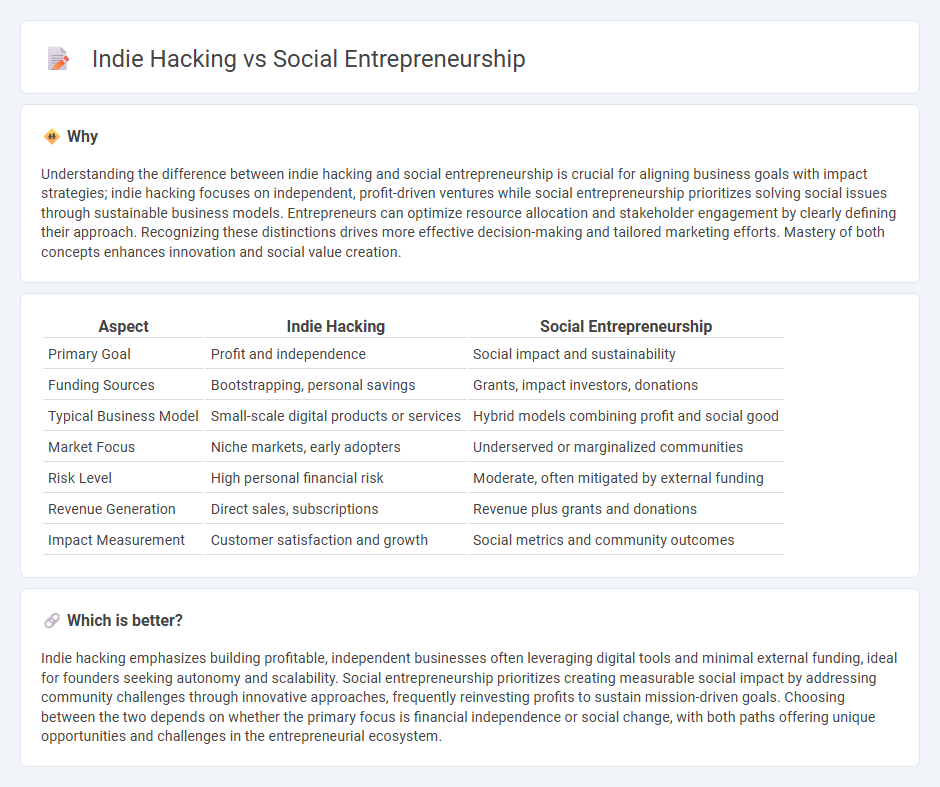 Indie Hacking vs Social Entrepreneurship in Entrepreneurship