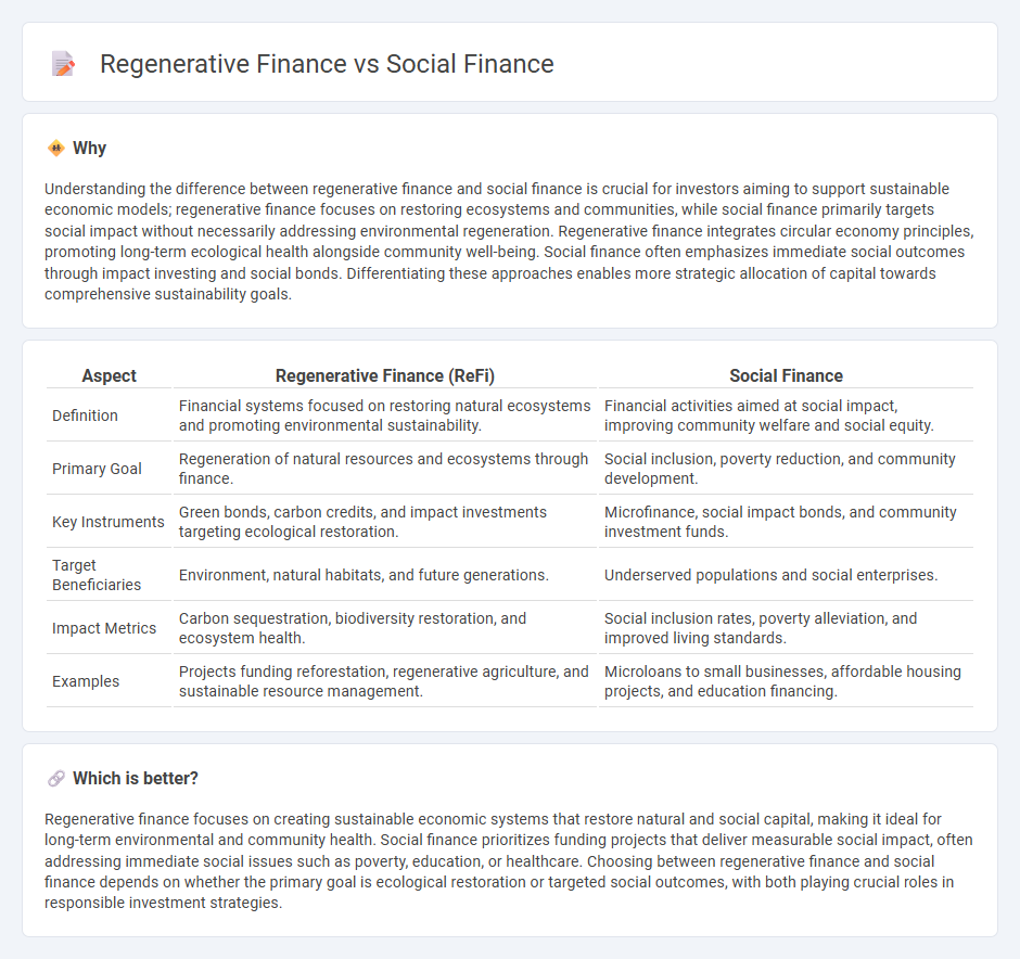 Regenerative Finance vs Social Finance in Finance