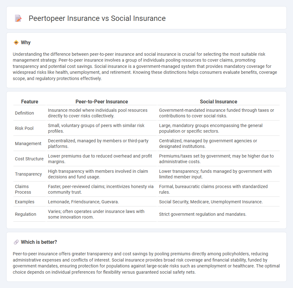 Peertopeer Insurance vs Social Insurance in Insurance