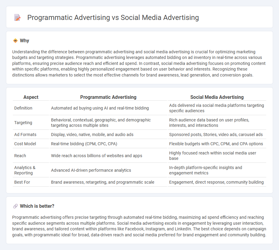 Programmatic Advertising vs Social Media Advertising in Marketing